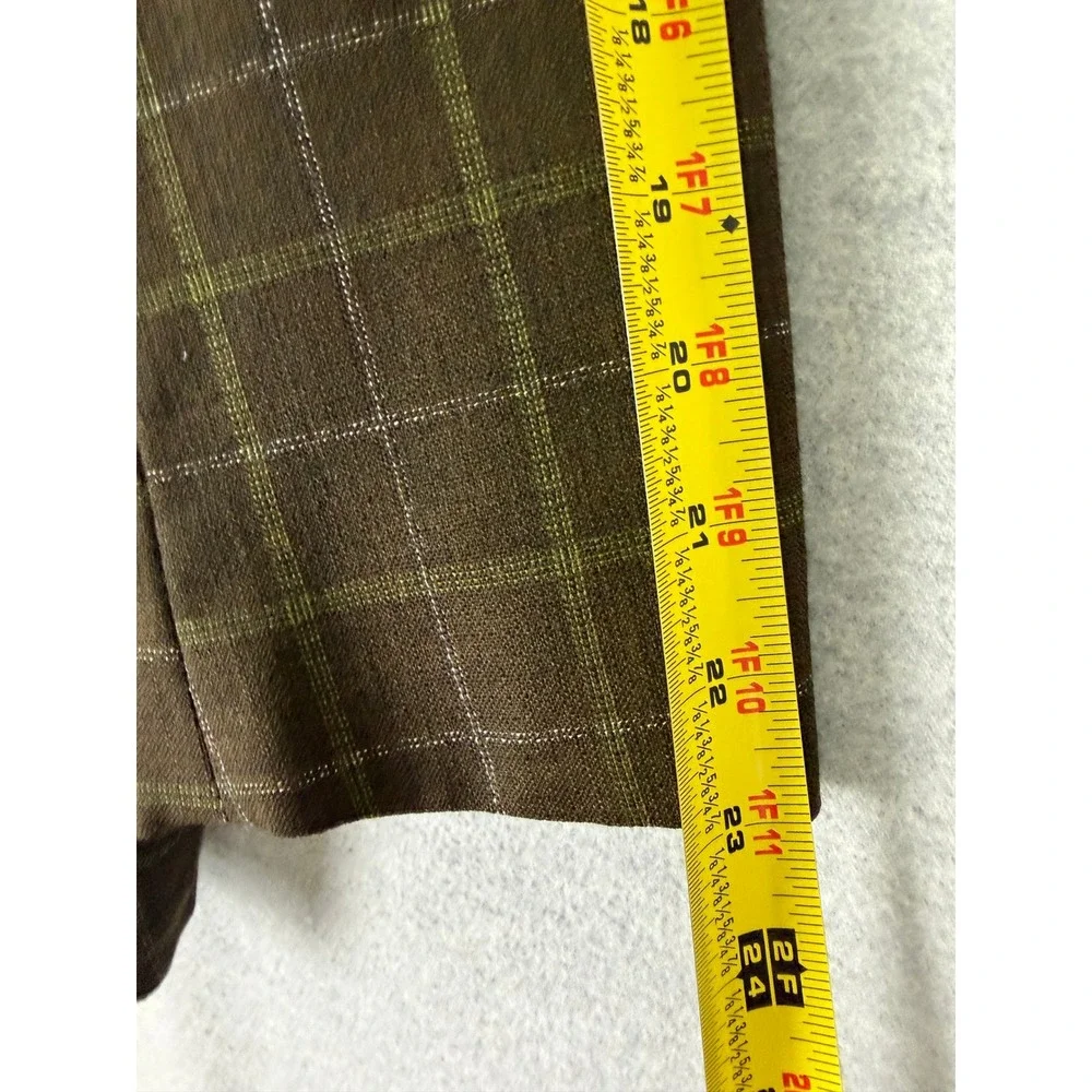 Vintage 60s Bespoke Brown Windowpane Check Sport Coat Blazer 36R ACWA Union Tag